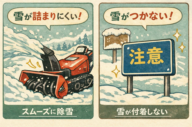 着雪防止コーティング